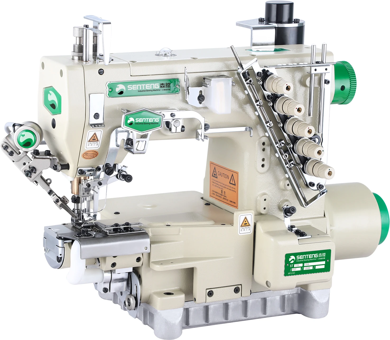 ST-720-356/L600/UT Direct Drive Cylinder Bed Interlock Sewing Machine With Automatic Trimmer And Left Hand Side Fabric Trimmer
