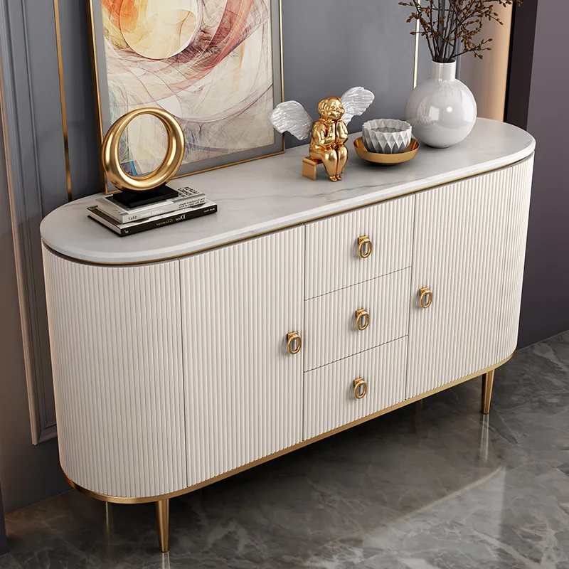 Modern Sideboards Buffet Cabinets High Gloss White Led Wooden Sideboard Cabinet