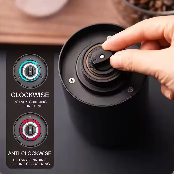 Professional Portable USB Mini Espresso Conical Burr Automatic Electric Coffee Bean Grinder Mills  With Lower Noise Moto