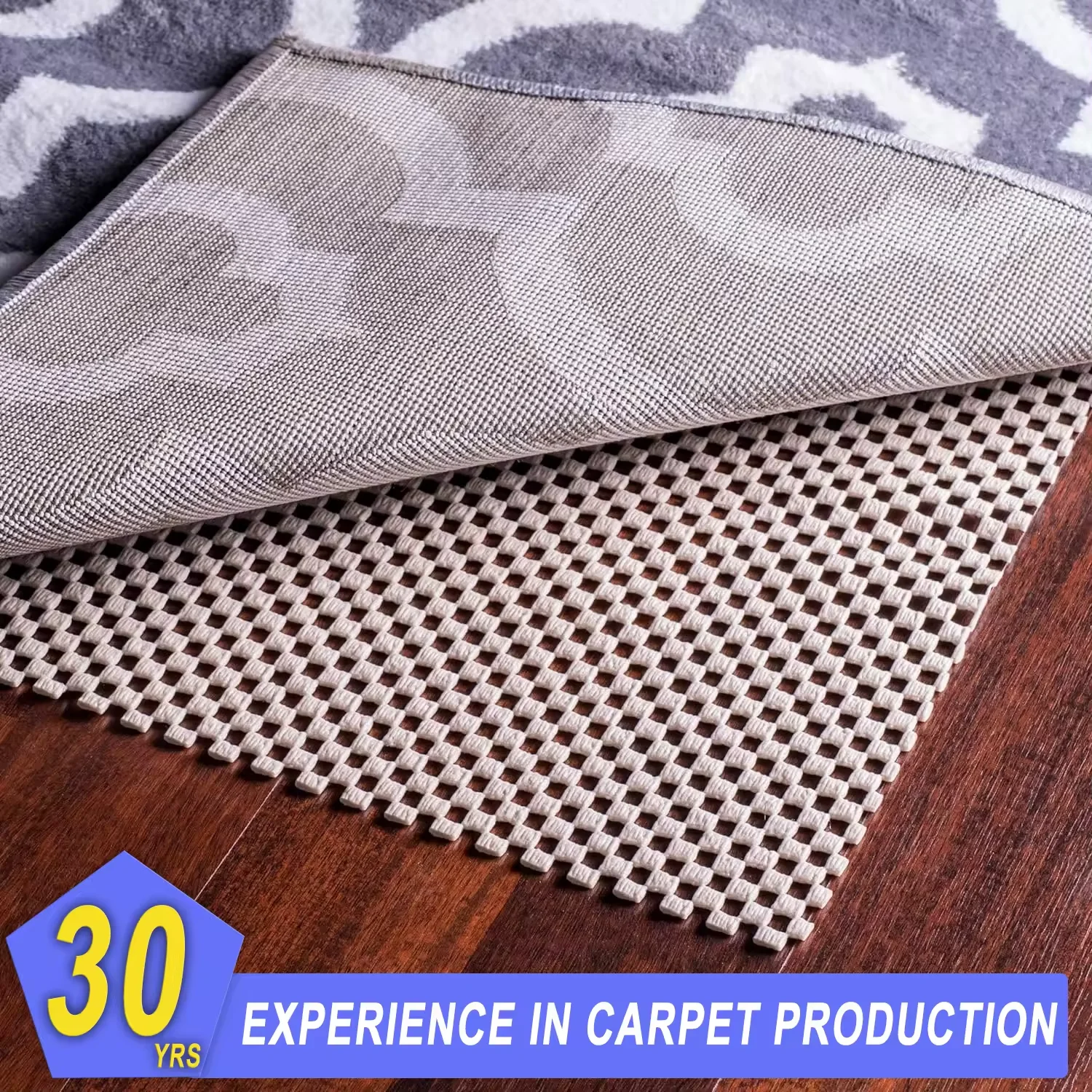 Best Sales Eco-Friendly Rug Padding Gripper Soft Comfortable Under Carpet Underlay Rolls