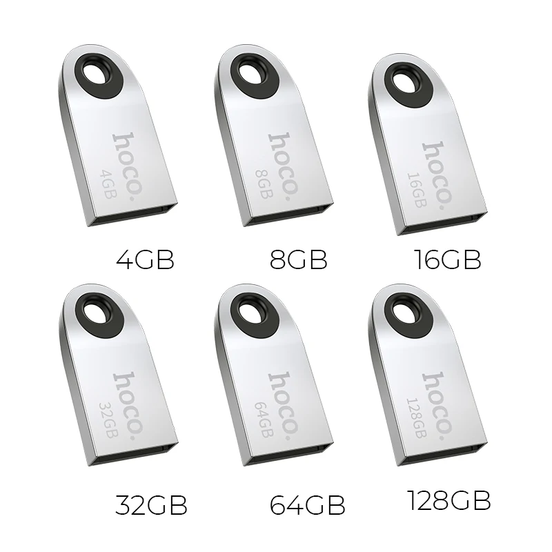 Беспроводное зарядное устройство hoco 5 лет гарантии UD9 USB-флеш-накопитель из металла 4ГБ 8ГБ 16ГБ 32ГБ 64ГБ 128