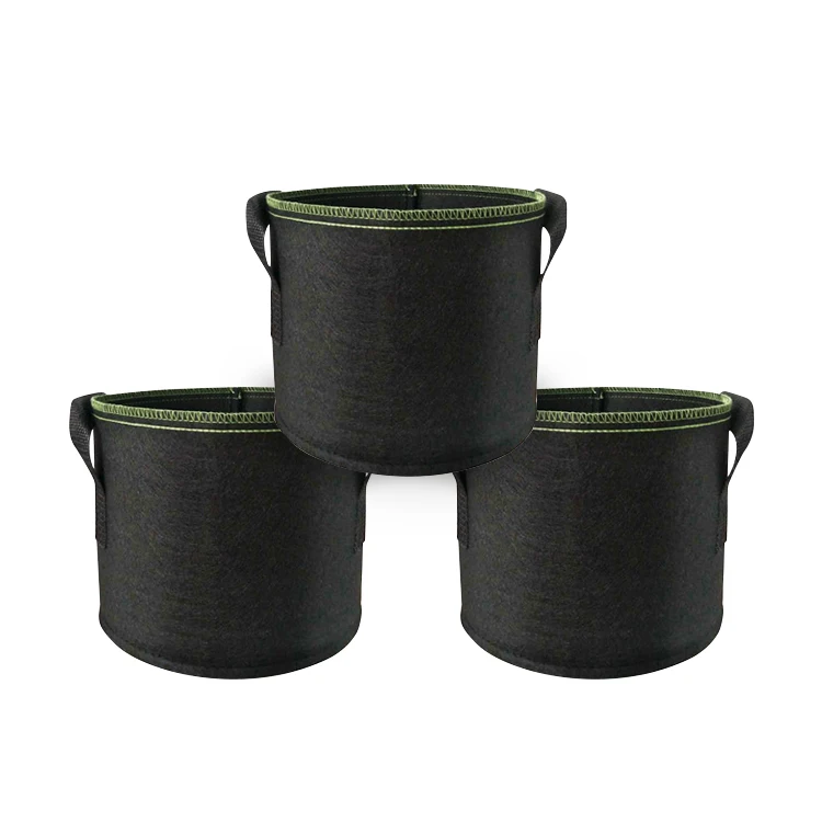 Perfectbio wholesale purchase customized 1/5/10/15/30/50/100/200 gallon  nonwoven fabric felt grow bags for vegetable plant
