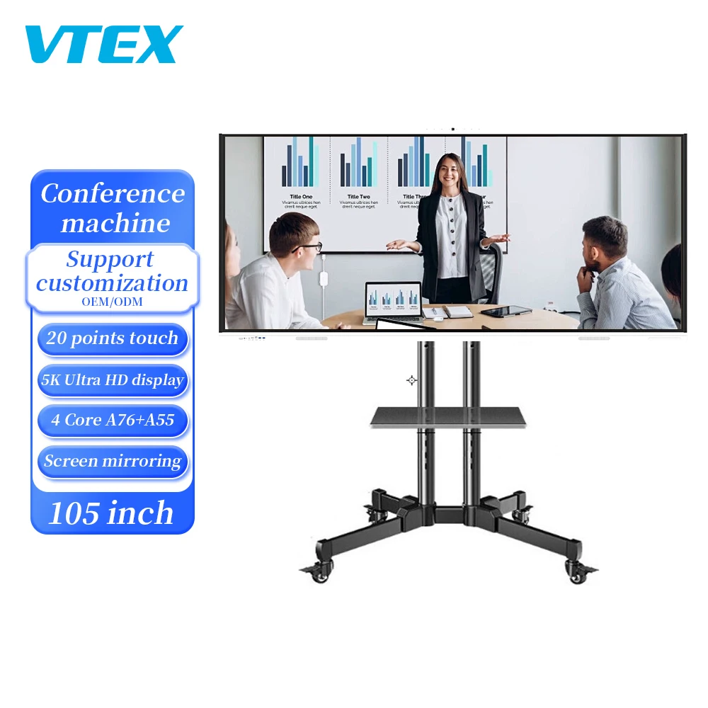 Factory Wholesale 105 Inch Class Android Lcd Digital Display Interact Smart Board Price Interactive Whiteboard For Sale