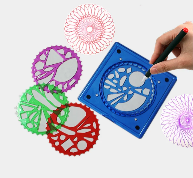 Manufacturer Well Made Large Gears Spirograph Ruler Set Stencil Tool Toy for Students