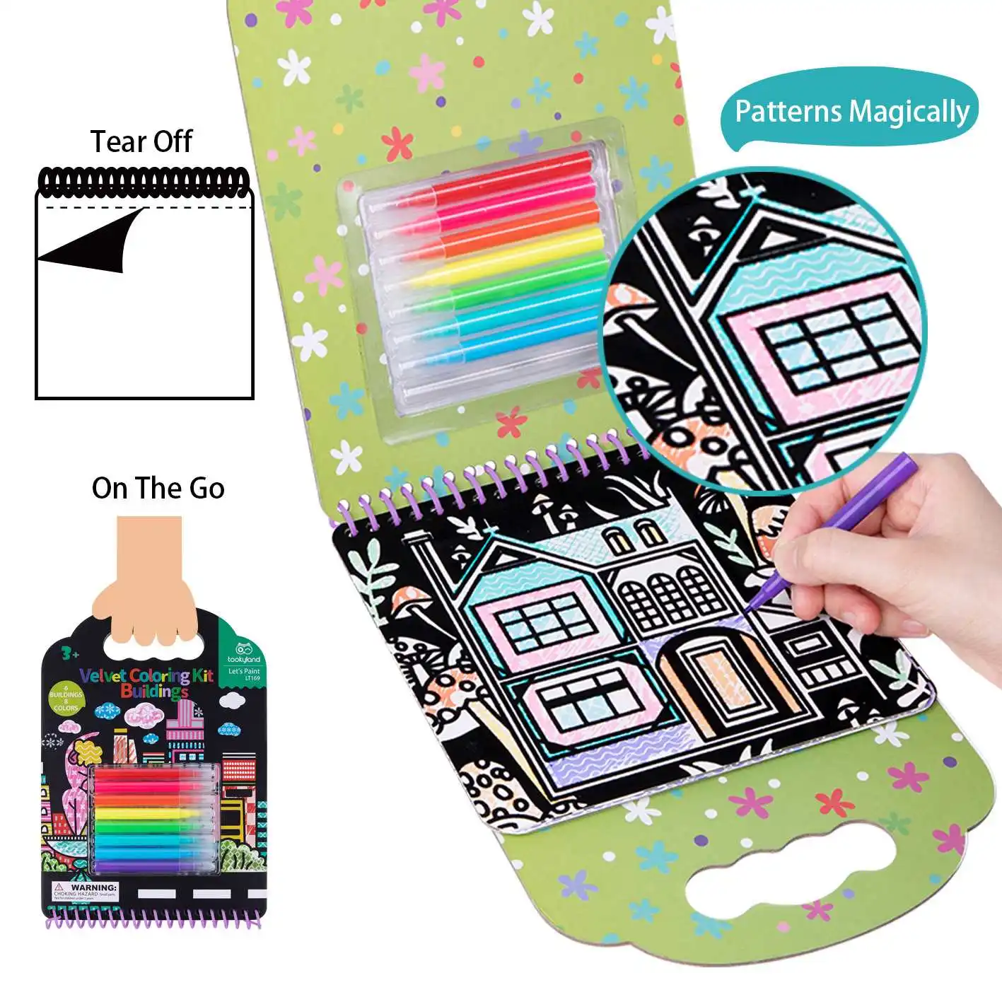 2024 New kids Velvet Coloring Kit - Building Game toys for children Arts & Crafts for Girls and Boys