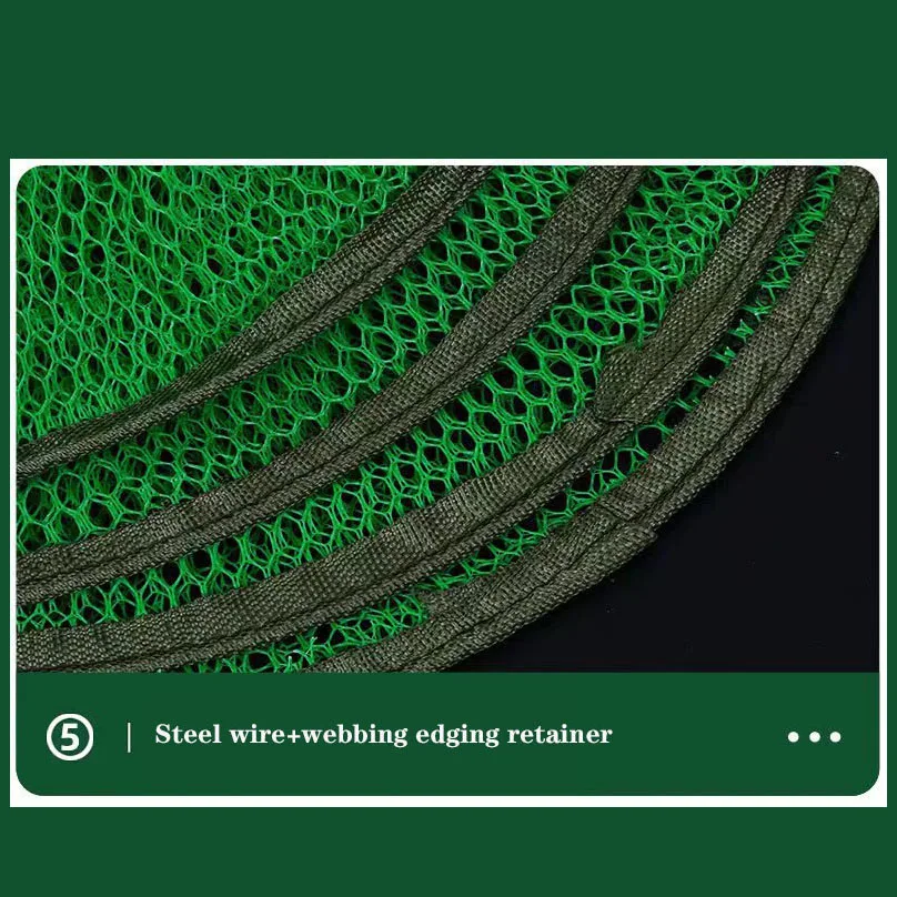 Foldable  Rubberized Mesh Fishing Basket Collapsible Fish Keeping Net Fish Live Well For Dock Kayak