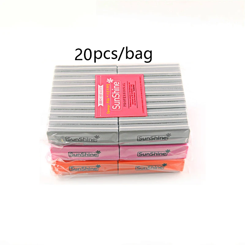 Sunshine Durable sponges block file Abrasive Finger Custom Mini Sponge Nail File Wholesale Beauty Nail Tools