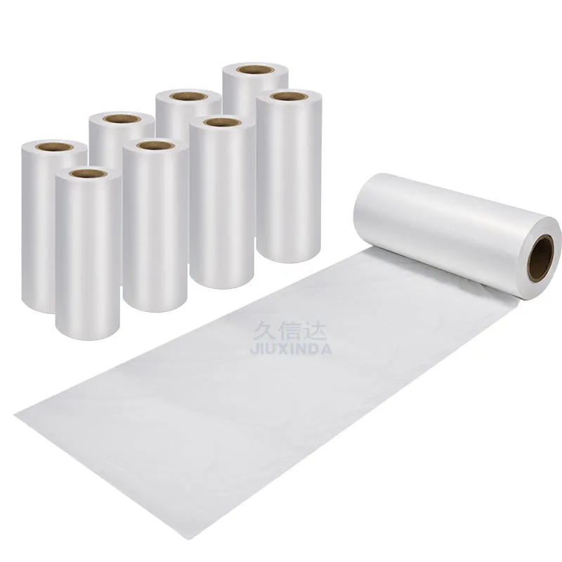 2022 Hot Sale Clear 100% Compostable Biodegradable Food Grade Pof Polyolefin Heat Shrink Film 35mm Transparent Roll PE Soft TUV