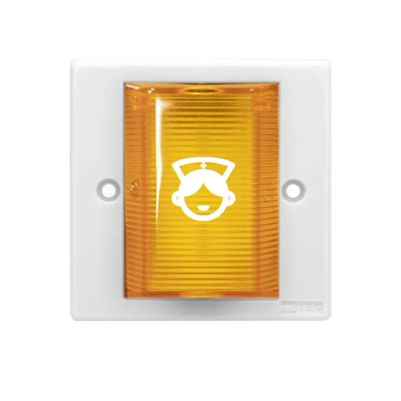 miTEC Hospital Nurse Call System with Pull Cord Emergency Button and 2 Way Intercom for Assistance Wired System with UPS Backup