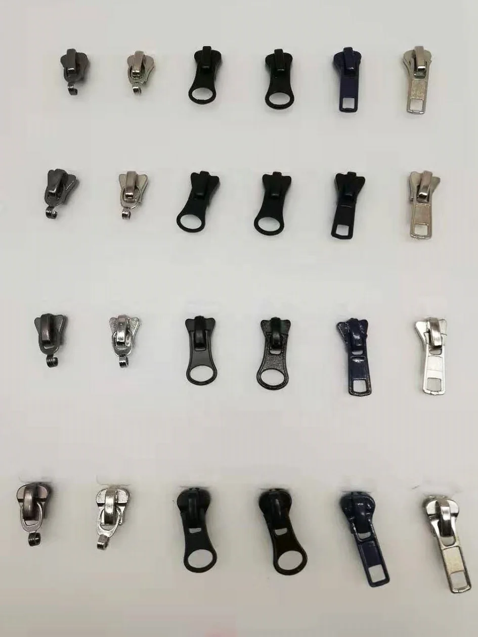 KYY 3# Custom Universal Metal Fancy Silver Zipper Slider Special Metal Zipper Head Zipper Accessories