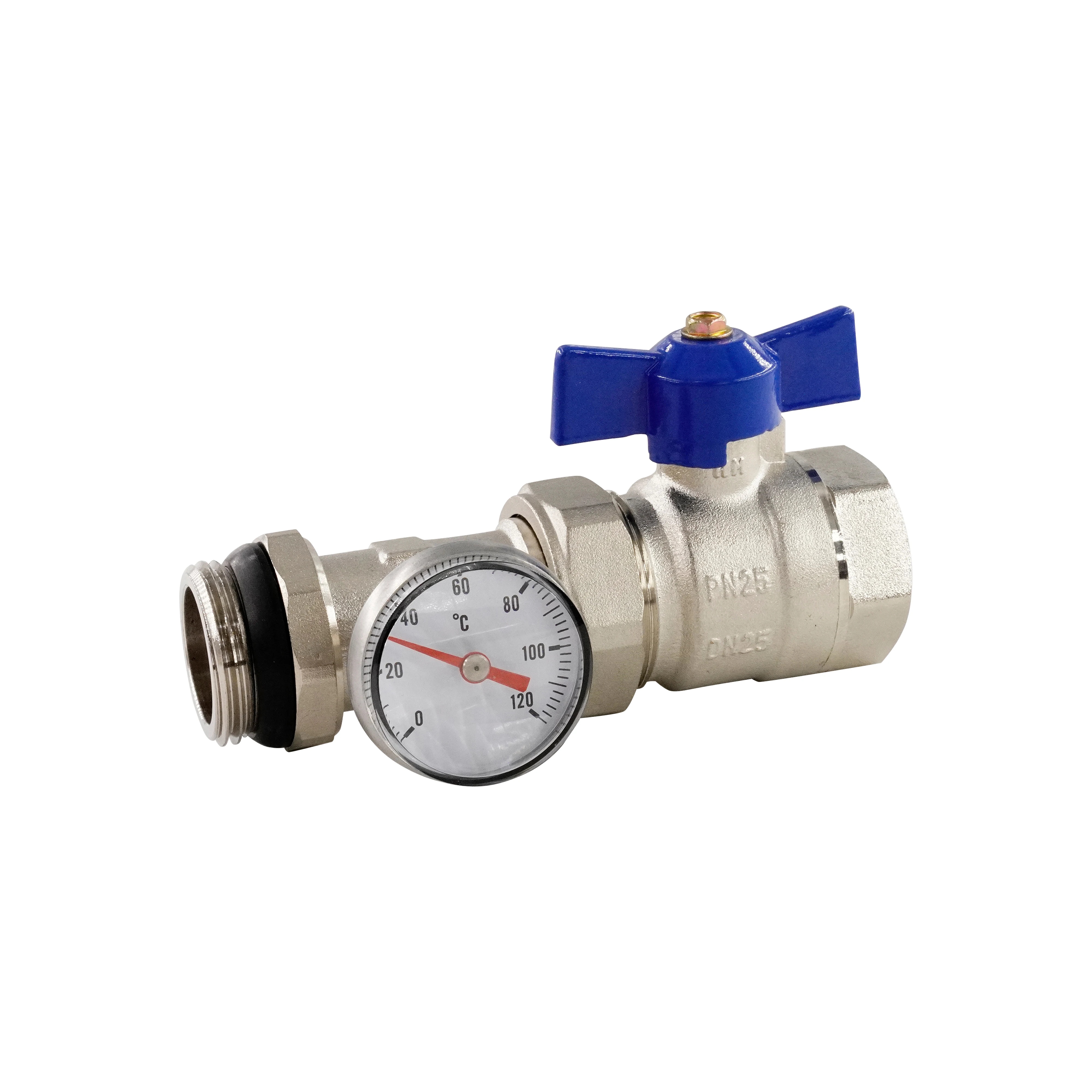 ZL-4729 brass ball valve for brass  hydronic radiant underfloor floor heating and stainless steel manifold