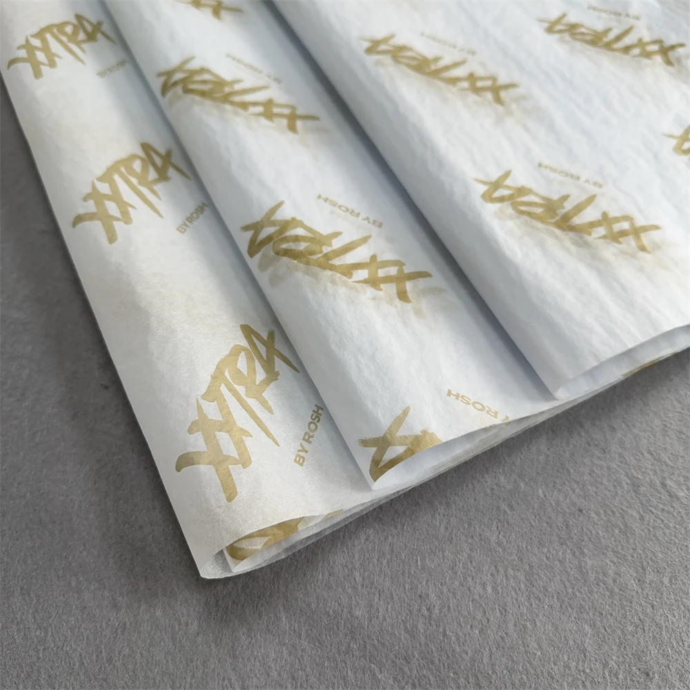 17G Wholesale Packaging Personalized Logo Recycled Tissue Wrapping Paper With Company Logo Gift Wrapping Packaging Paper