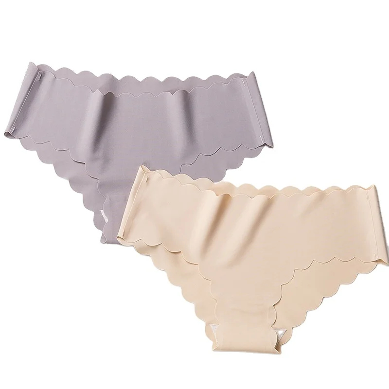 Sexy Women One Piece Underwear Seamless Laser Cut Panties Sexy Scallop Laser Cut Underwear Fashion Seamless Invisible Bikini
