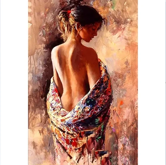 Nude Paintings Girl Naked Canvas Painting Home Wall Art  Couple  Pop Art Relaxing Style for bedroom decoration Nordic style