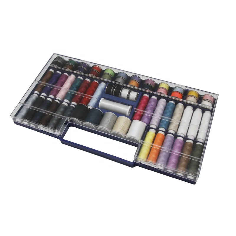 132pcs Sewing Accessories of Plastic hand Sewing Kit Box in high quality from chinese factory
