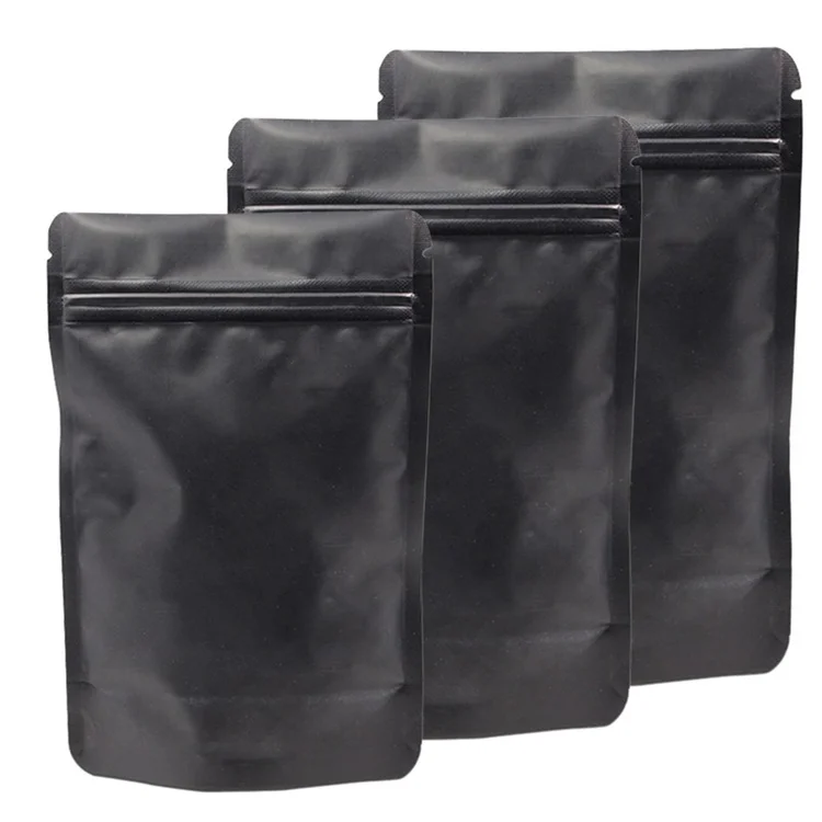 
Mylar Bag Convenient Pure Aluminum Foil Zip Lock Self Silver Heat Seal Mylar Bag 