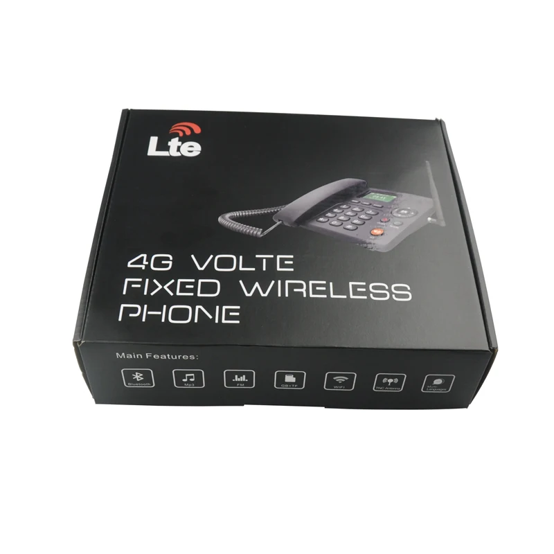4G LTE Fixed Wireless Phone with WIFI hotspot Blue-tooth Color display Dual SIM optional