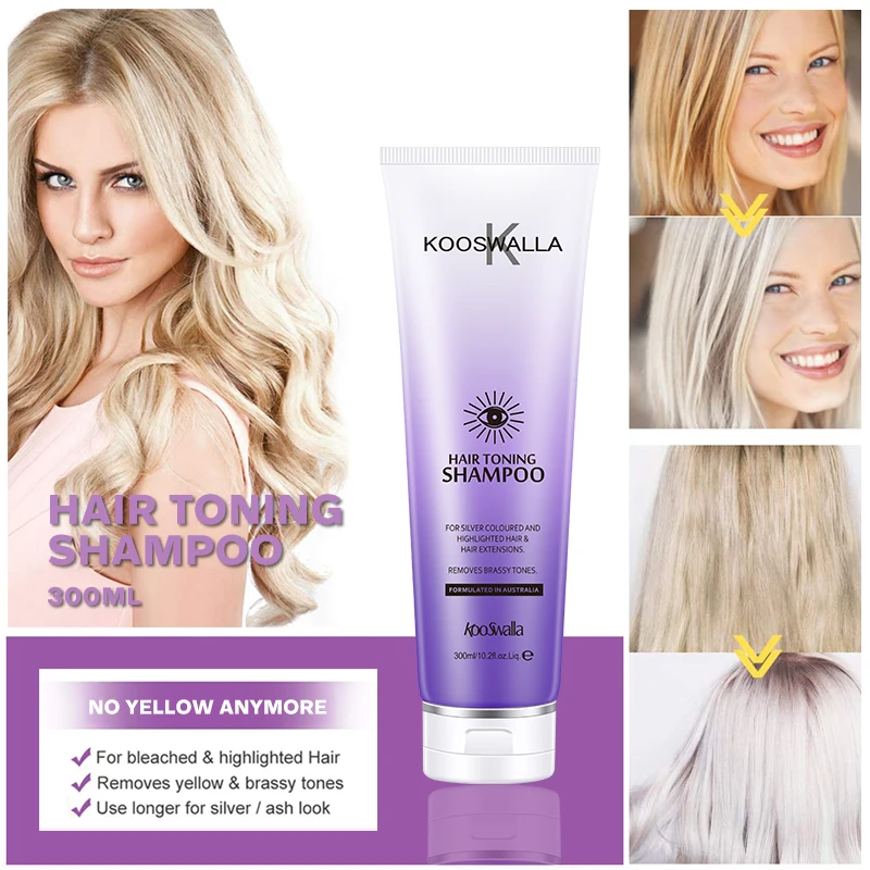 OEM Private Label Brands Purple Blonde Hair Shampoo Shiny Best Silver Shampoo Hair