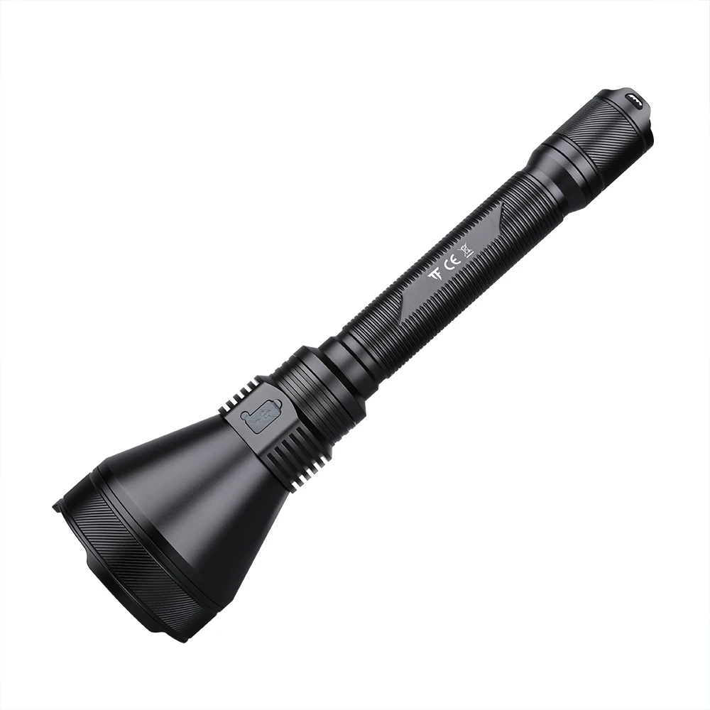 T90R 1.6km Long Range Hand Torch Light Strong Aluminums Type-C USB Charging 21700 Rechargeable Powerful Hunting Flashlight