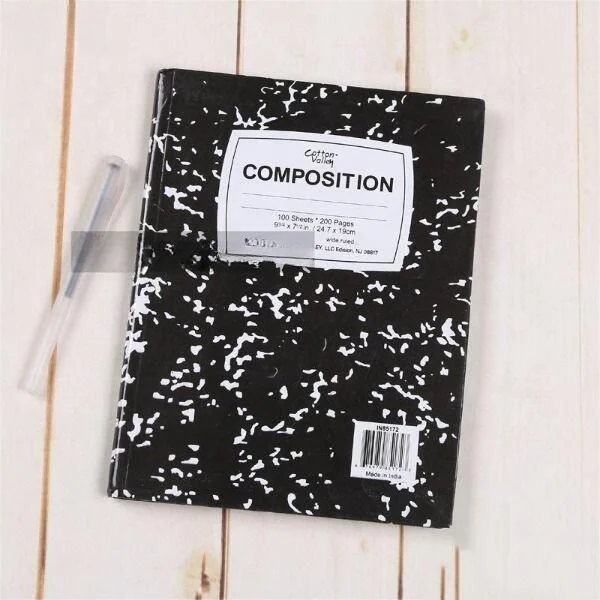 Copllent Copper Sheet Cover Hard Copy Sewing Thread Marble Paper Notebook Practice Factory Direct Sales Stationery