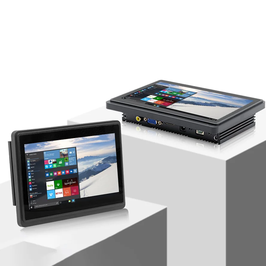 Пользовательские водонепроницаемый IP65 автомобильный монитор ЖК-дисплей 1000Nits Встроенный 10 дюймов настенный емкостный промышленный сенсорный экран