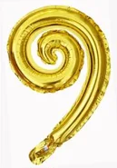 multi color  43cm49cm  latex free helium party balloons foil Spiral wavy kurly foil balloons