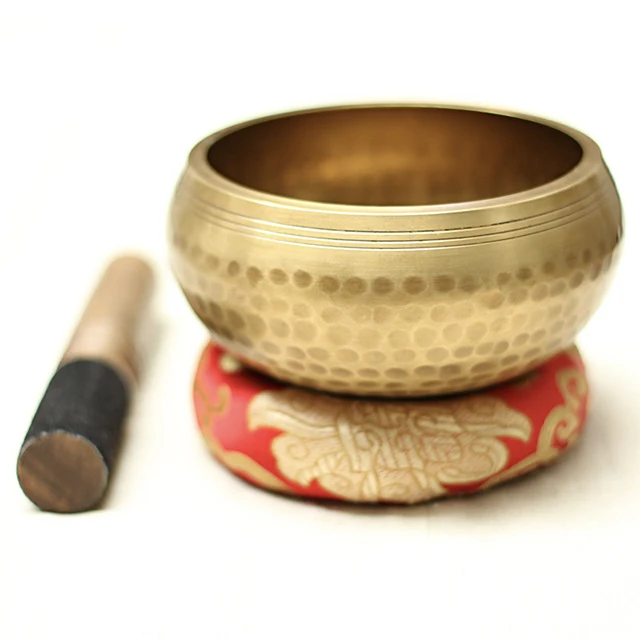 Wholesale New Moon Singing Bowls Nepal Handmade Tibetan Crystal Brass Singing Bowls for Chakra Meditation Yoga Healing