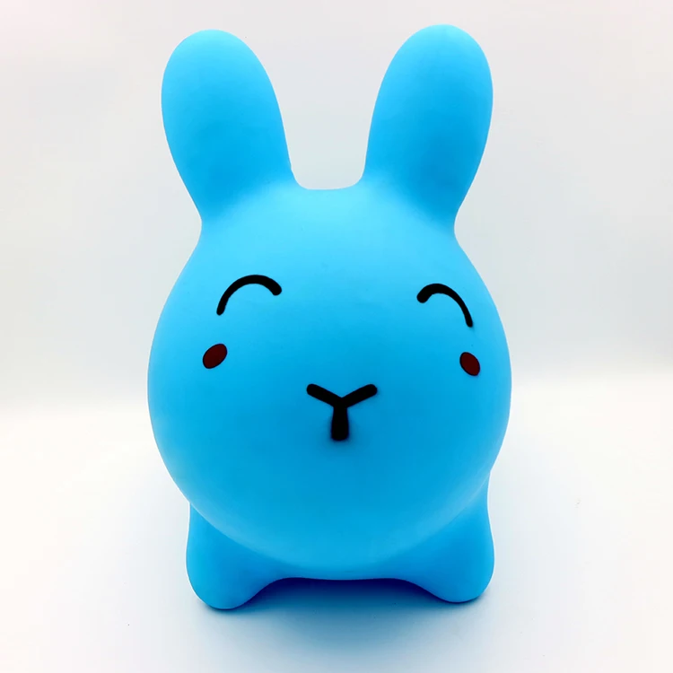 Blue cute soft animal toy funnel animal elastic animal toy wholesale