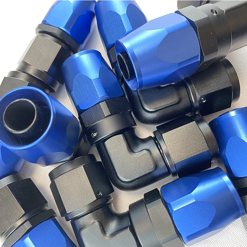 BJR Racing Parts Aluminum 90 Degree Fuel Oil AN6 Elbow Forged Fitting