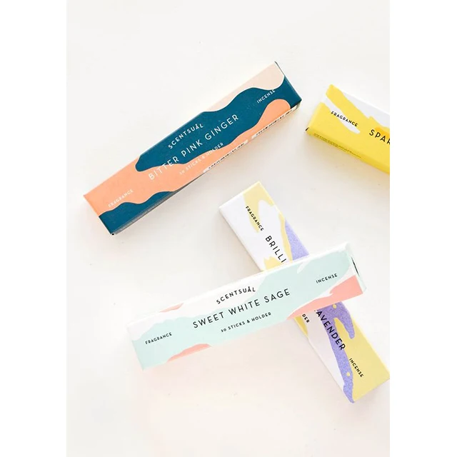 Luxury Free Design Incense Custom Printing Packaging Wholesale