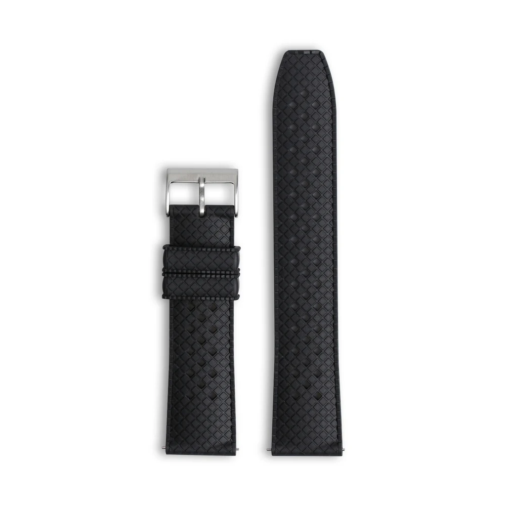 Custom 20mm 22mm Fluoroelastomer Watch Bands high quality FKM rubber Watch Strap