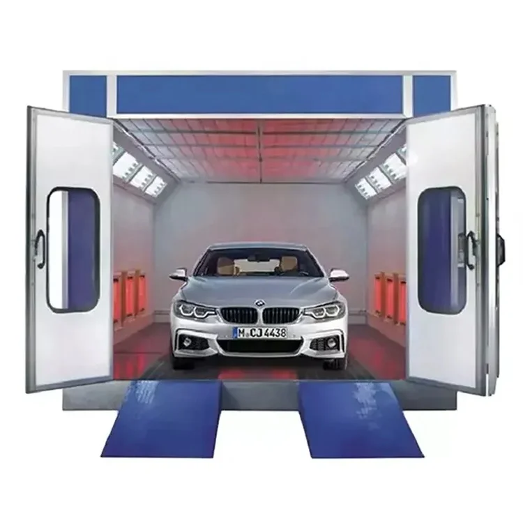 CE approved automatic spray painting booth /spray paint booth indoor/car paint room price