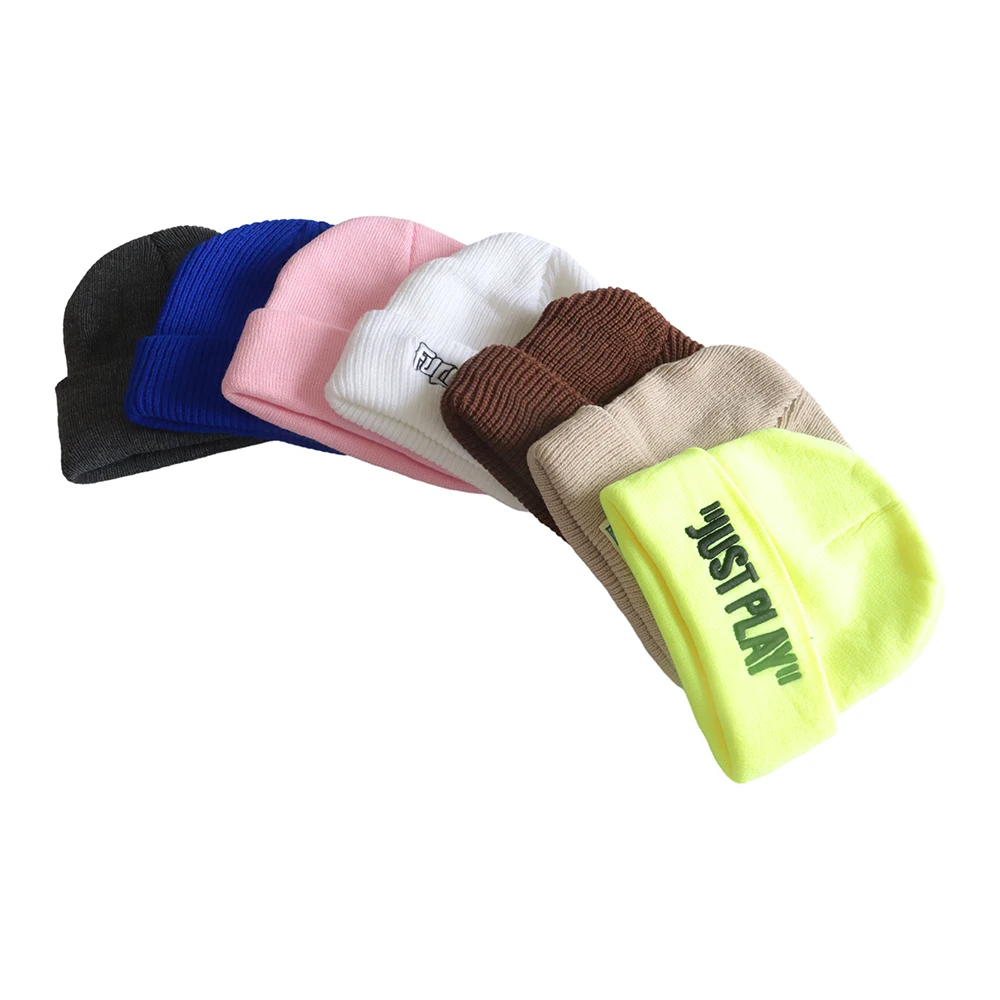 high quality custom logo ski mask uv protection knitted beanie one hole balaclava hat with bear ear