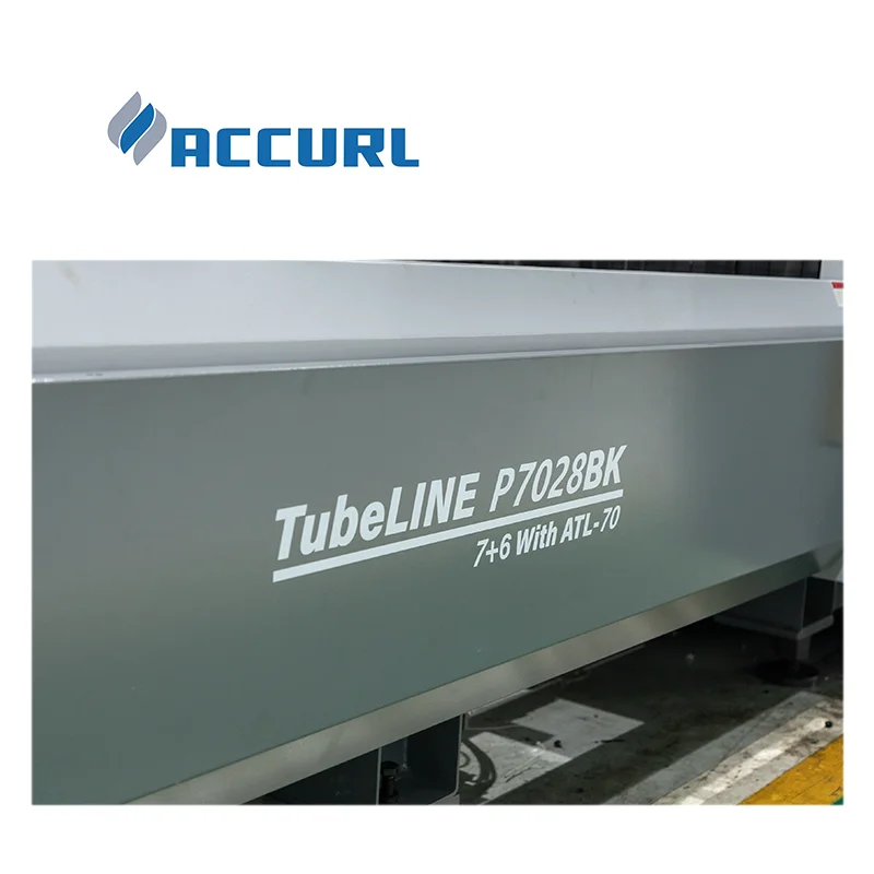 ACCURL Metal Tube Laser Cutting Machine High Precision 10kw Fiber for Materials 6 Meter