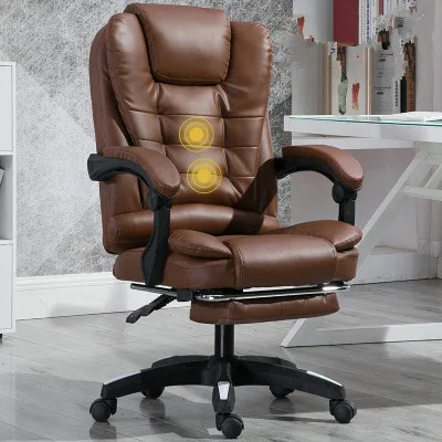 
Ergonomic PU Leather Office Chair Revolving Boss Chair With massage function 