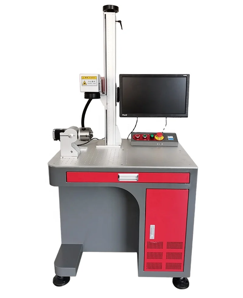 Auto-focus JPT MOPA M7 20W 30W 60W 80W 100W Fiber Laser Marking Engraving Machine Table type with Large Format CE Certified