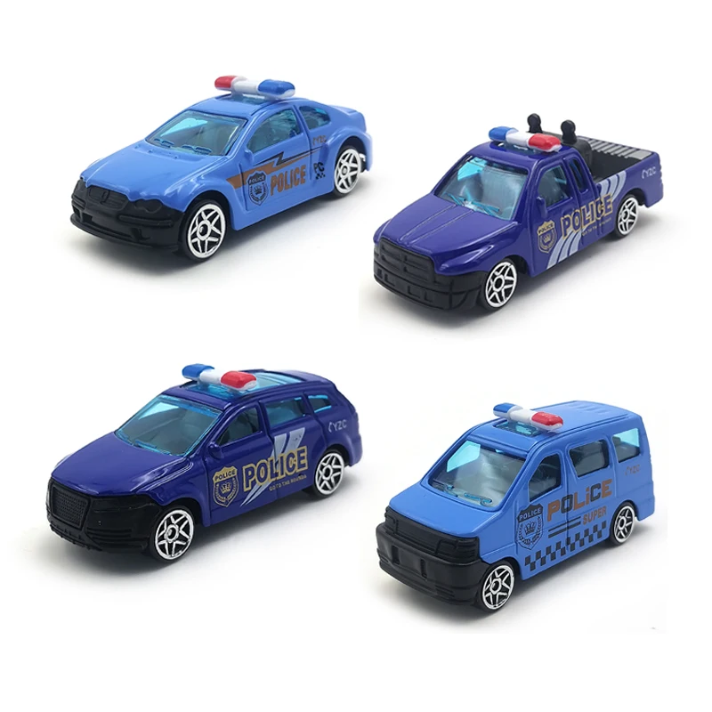 Wholesale Toy Truck For Boys Diecast Metal Pickup Truck Toys Police Model Car Alloy Vehicle Mini Car