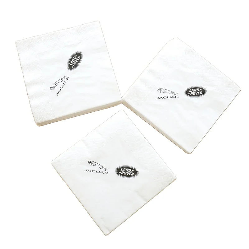 Disposable Custom Printed Dinner Paper Napkin Serviette for Hotel and Restaurant serviettes de bain With Logo