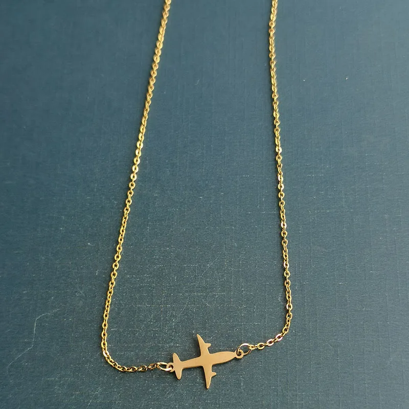 Заводы оптом персонализированные авиационные браслеты винтажный медальон Кулон Прелести DIY самолет ожерелье аксессуары