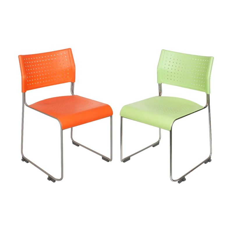 Hot Selling Cheap Stackable Meeting Room Visitor Conference Chairs For Party Metal Legs Armless Modern Office Chair