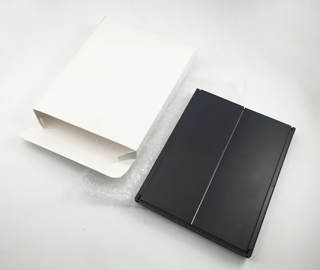 China wholesale cheap Tri-Fold Makeup Mirror with LED Light Portable Travel Small Pocket Mirrors Travel Fold Cosmetic Mirror