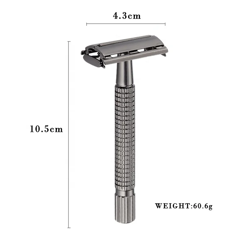 Long Razor Handle Male Gender and Face Use razor butterfly opening