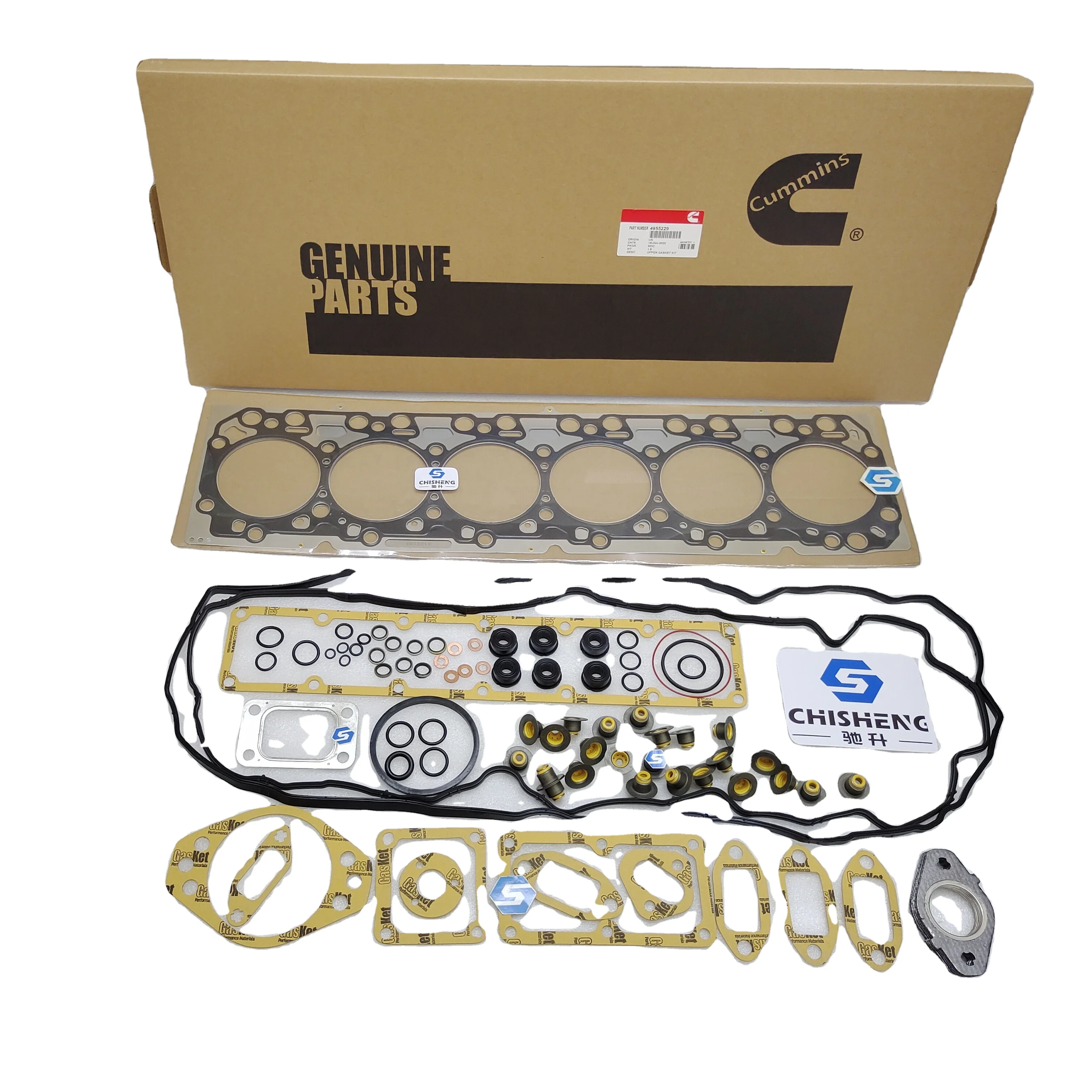 QSB6.7 6D107 SAA6D107E ENGINE HEAD GASKET 4932210 , 6D107 CRANKSHAFT OIL SEAL 4890832 3925529