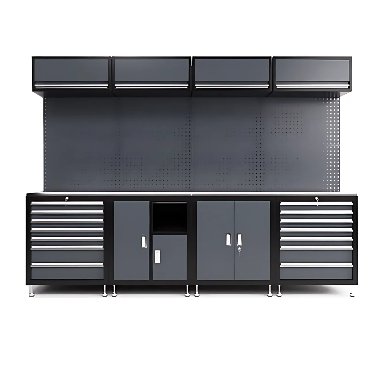 New Design Garage Storage Combination Tool Cabinets Heavy Duty Workshop Metal Work Bench
