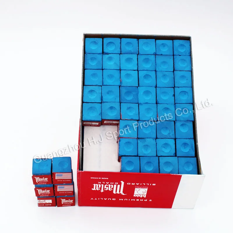 Factory direct sell 144pcs/box billiard chalk for billiards snooker pool cue stick