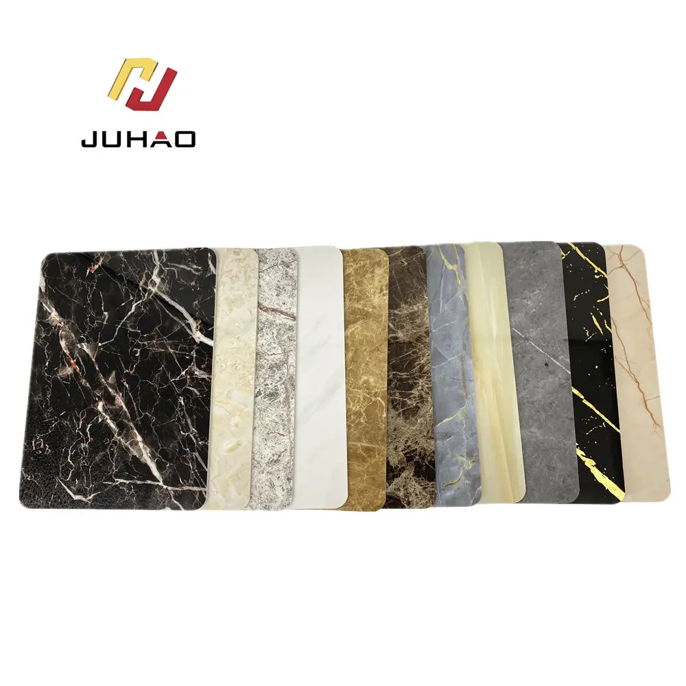 Easy Install PVC Marble Sheet / PVC Marble Wall Panel  For Interior Wall