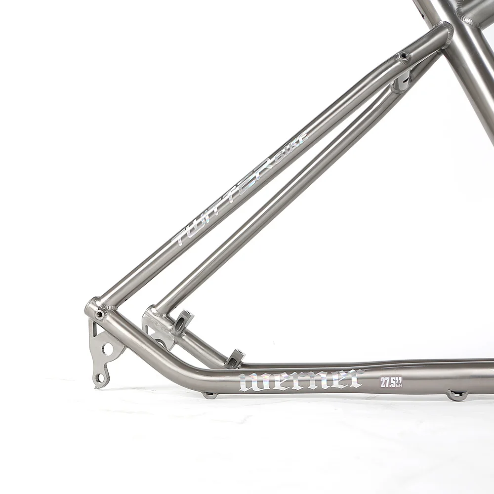 China Bicycle Factory OEM 27.5 29 inch titanium alloy mountain bike frame 142 thru axle mtb titanium frame