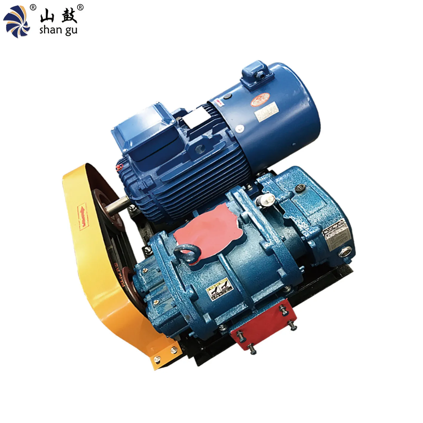 Three Lobes Industrial RSR-100 Air Supply Pneumatic Conveying Sewage Treatment Air Supercharger Ammonia Gas Roots Blower