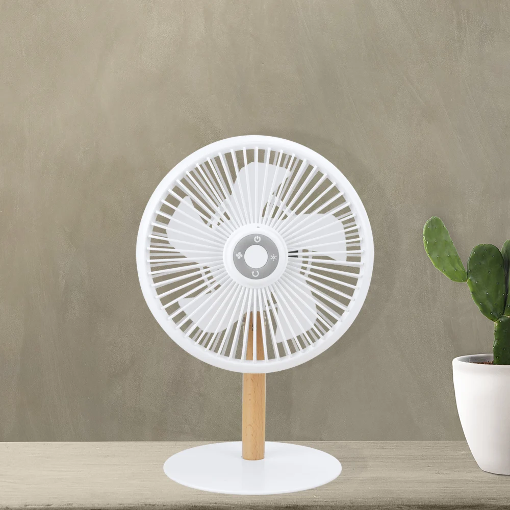 KC Standard 2 In1 Rechargeable Ceiling Outdoor Mini Desktop Fan Portable Wide Angle Oscillating USB Table Fan