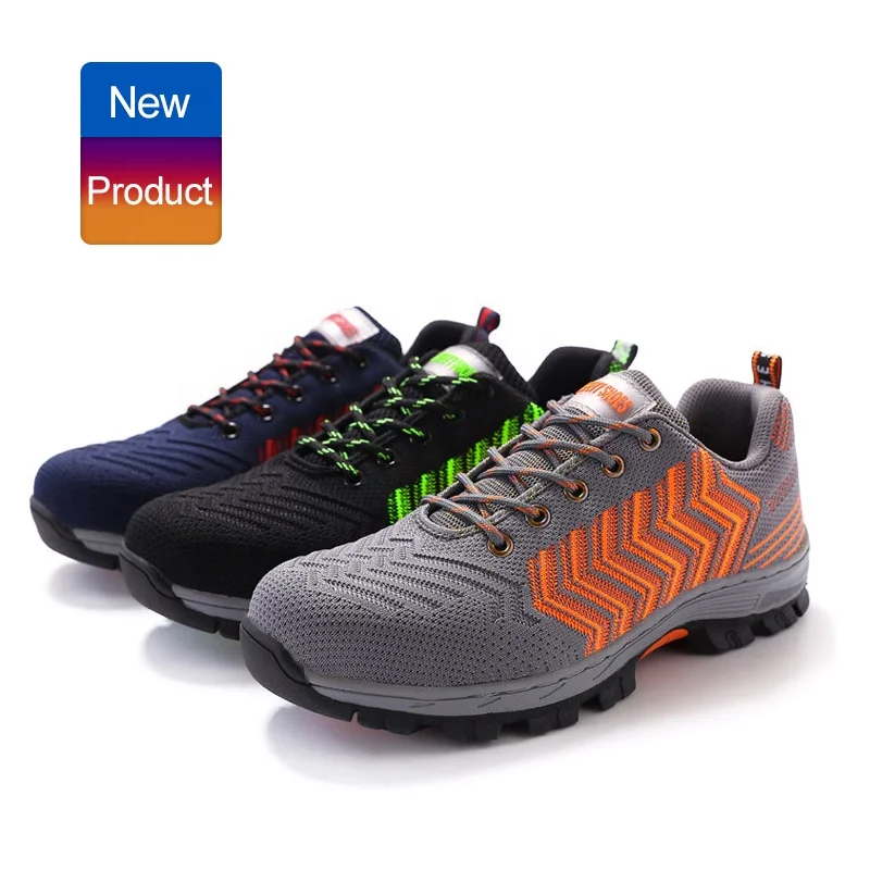 Super Light Weight Steel Toe Anti Smashing Slip Resistant Factory Kitchen Construction Safety Shoes Breathable Net Boots